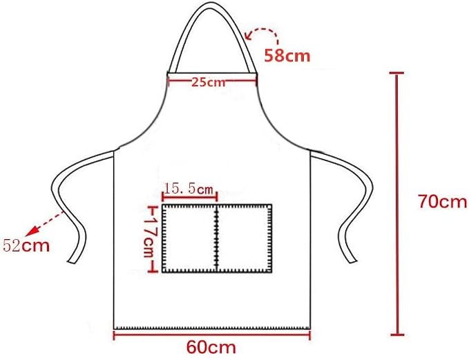 12 Pcs Bib Bulk Hot Pink Aprons - Image 5