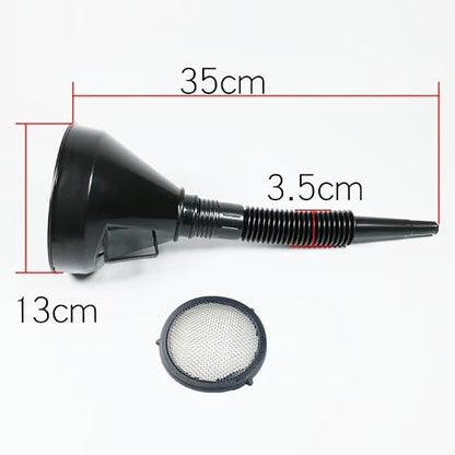 Plastic Oil Funnel Set, 5-Piece Automotive Funnels - Image 2