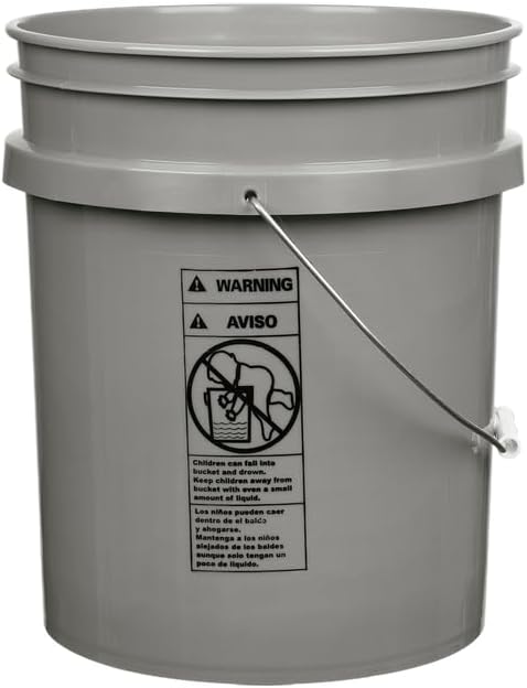 House Naturals 5 Gallon Premium HPDE Plastic Bucket - Image 4