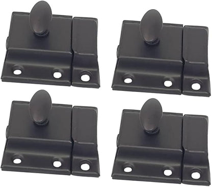 QCAA Oval Turn Cabinet Latch, for Cupboard & Other Furniture, ORB Oil Rubbed by QCAAHardware