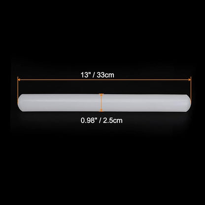 HARFINGTON 13 Inch x 0.98 Inch PP Plastic Non-Stick Fondant Rolling Pin - Image 2