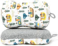 MÜkitchen Premium Microfiber Sponge Set for Dishes and Cleaning, 2 Pack, Printed (Happy Camper)