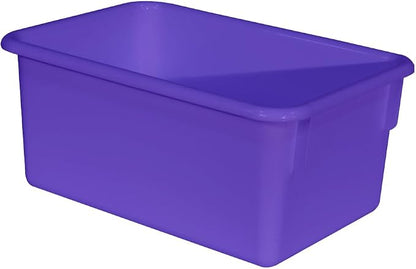 Wood Designs Cubby Storage Bin, Heavy Duty Plastic Containers - Image 2