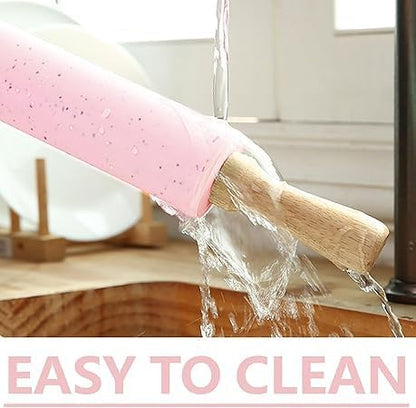 Silicone Rolling Pin for Baking, 15Inch Pastry Dough Roller - Image 8