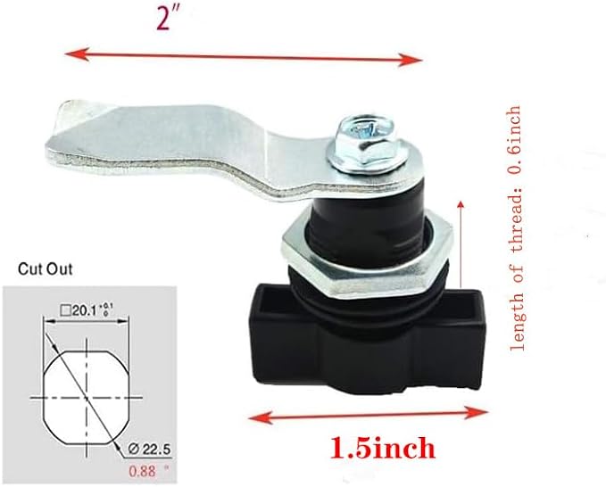 WJSKDQ 2pcs Thumb Operated Offset Cam Lock Thumb Cam Lock - Image 5