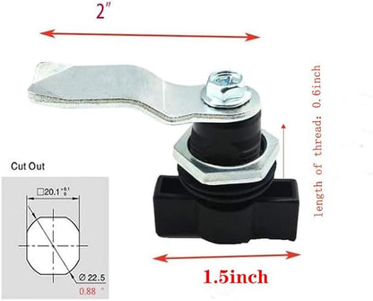 WJSKDQ 2pcs Thumb Operated Offset Cam Lock Thumb Cam Lock - Image 5