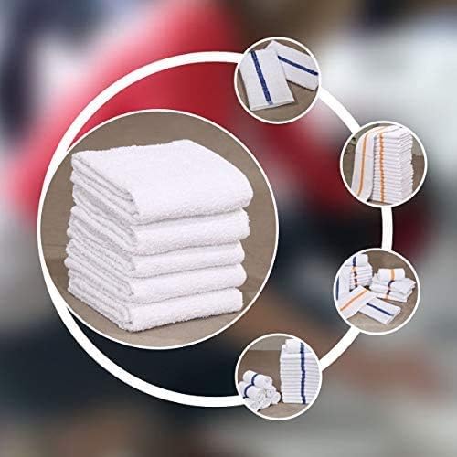 GOLD TEXTILES New Cotton Blend White Restaurant Bar Mops Kitchen Towels - Image 7