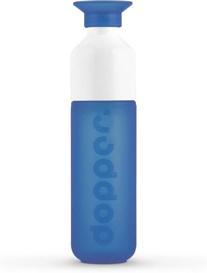Preserve Dopper Water Bottle, 15.25 Ounce, Pacific Blue