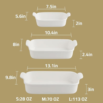Sweejar Baking Pans Set, Ceramic 9x13 Baking Dish - Image 6