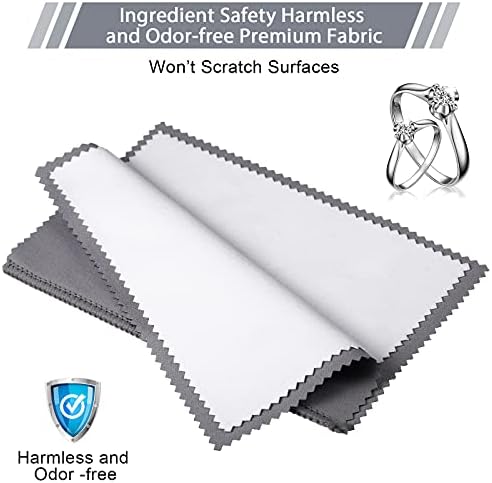 Breling 30 Pcs Silver Jewelry Polishing Cloths 6 x 8 inches Jewelry Cleaning - Image 4