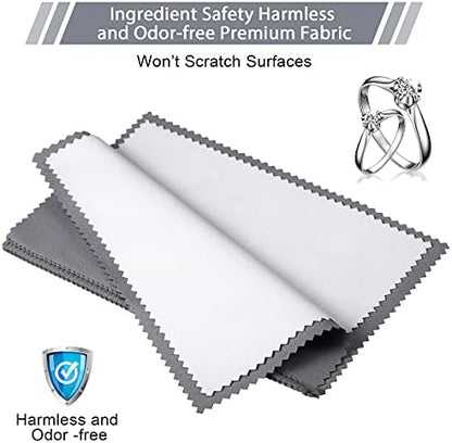 Breling 30 Pcs Silver Jewelry Polishing Cloths 6 x 8 inches Jewelry Cleaning - Image 4