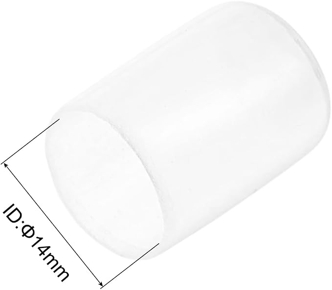 uxcell 20pcs Rubber End Caps Protective Caps 14mm ID Vinyl PVC Round Tube Bolt - Image 3