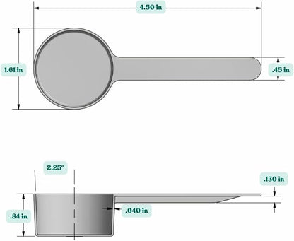 1.5 Tablespoon Long Handle Plastic Measuring Spoon - Image 2
