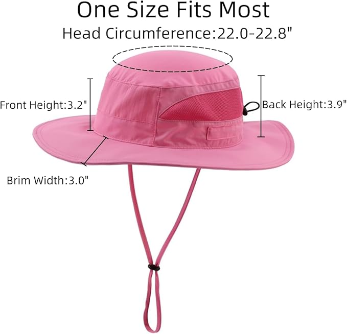Connectyle Women's UPF 50+ Sun Hat UV Protection Wide Brim Bucket Hat Summer Beach Hats Fishing Hiking Outdoor Safari Hats