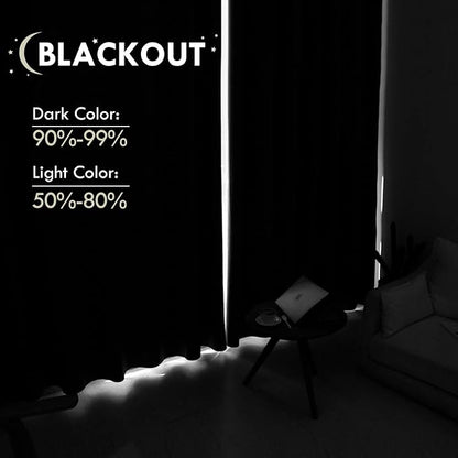 DWCN Blackout Curtains for Living Room Thermal Insulated, Energy Saving & Noise - Image 3