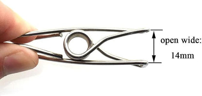 HAHIYO Clothespins Chip Clips All Metal Stainless Steel No Rust Stains Strong - Image 4