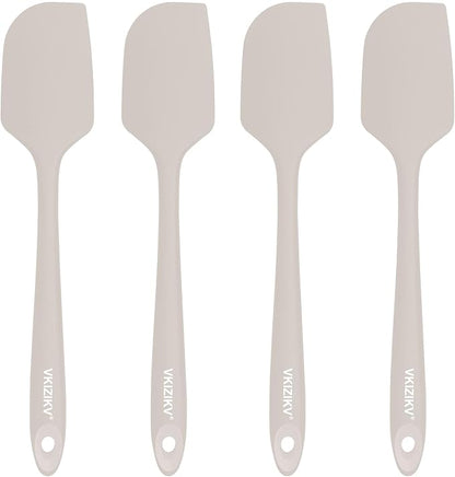 4 Pcs Silicone Spatula Set, 11.4 In, 600°F Heat Resistant Rubber Spatulas by Unknown