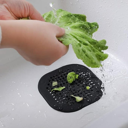 2 Pack Drain Hair Catcher Silicone Drain Cover Sink Drain Strainer Hair Stopper - Image 5