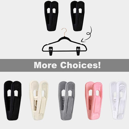 Black Velvet Hangers Clips 50 PCS, Non-Slip Velvet Clips - Image 7