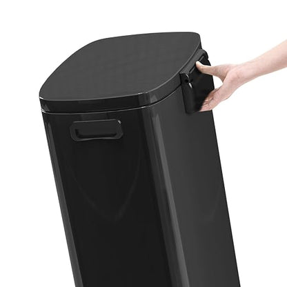 13 Gallon Trash Can with Lid, 50L Fingerprint Proof Stainless Steel Kitchen - Image 6