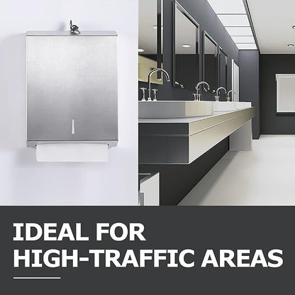 2 Packs Paper Towel Dispenser Wall Mount Commercial, Touchless Hand Towel - Image 7