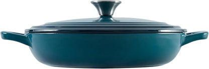 Flavehc Braiser Enameled Cast Iron Braiser 2.25 qt Braiser Pan - Image 9