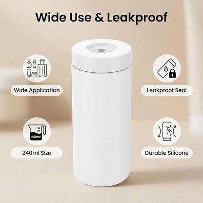 Dish Soap Dish Dispenser, 240ml Silicone Squeeze Washing Up Liquid and Hand - Image 2