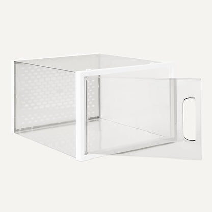 Amazon Basics Stackable and Foldable Clear Shoe Storage Organizer Box - Image 3