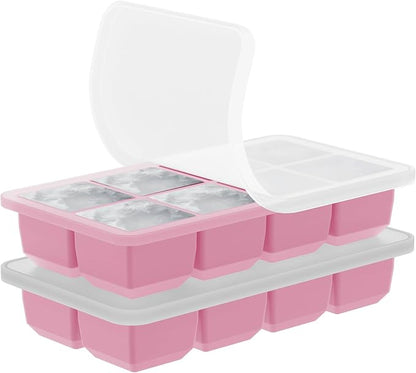 2 Pack Silicone 2 Inch Large Ice Cube Molds by Unknown