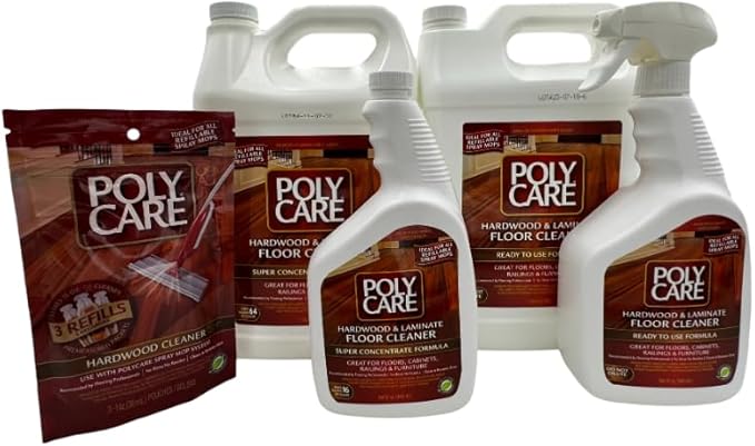 Hardwood Floor Cleaner Refill - 128 fl oz - Fresh- Refill for Spray Mops and Spray Bottles - Residue-Free Floor Cleaning Solution for Wood or Laminate Floors