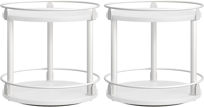 YATINEY Spice Rack, 2-Tier Turntable Organizer by Yatiney