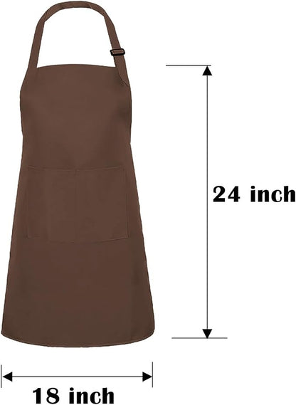 Kids Apron Set Chef Hat Sleeve Outfit Costume Toddler Girl Boy Aprons Cooking - Image 2