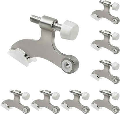 8 Pack Hinge Pin Brushed Nickel Door Stopper, Adjustable Heavy Duty Hinge Pin - Image 9