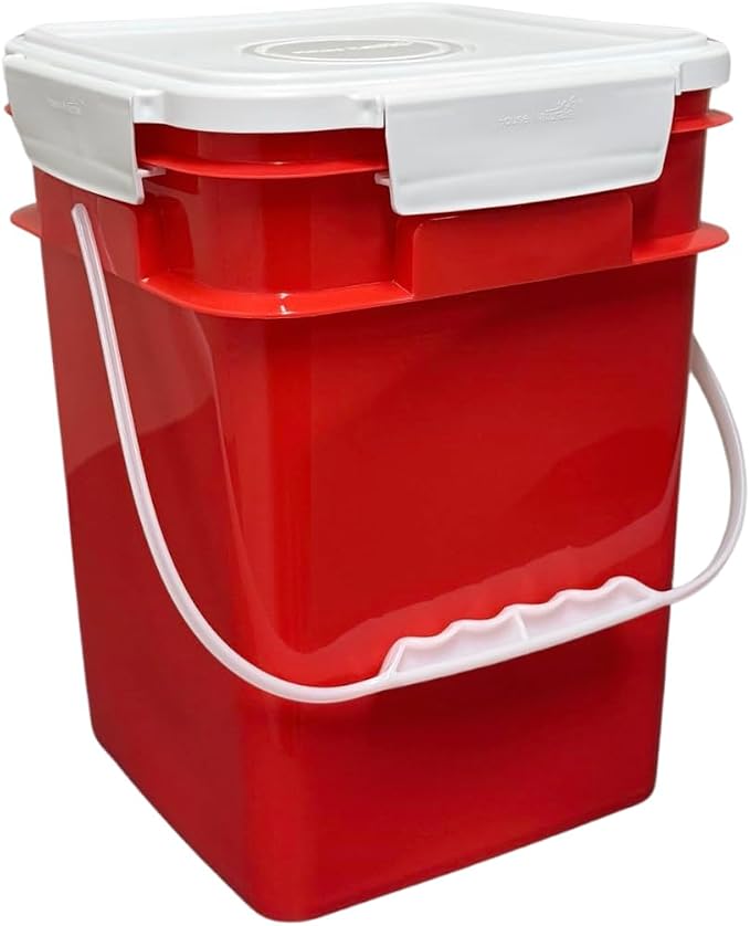 House Naturals 4 Gallon Square Food Grade Bucket Pail - Image 2