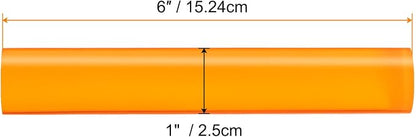 HARFINGTON Acrylic Clay Roller 6 Inch x 1 Inch Solid Non-Stick Plastic Round - Image 2