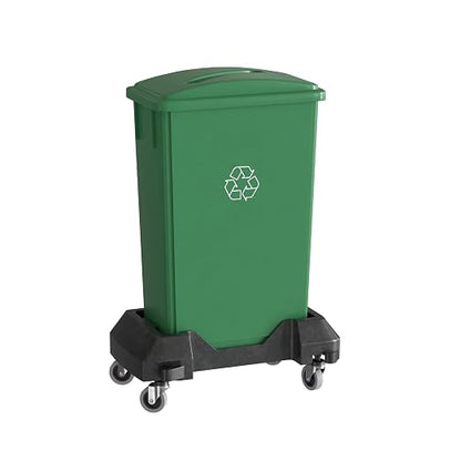 23 Gallon Green Recycle Slim Jim Trash Can by Krollen+Industrial