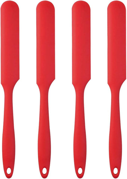 4pcs Silicone Spatula Set Heat Resistant Cake Cream Butter Spatulas Mixing by SUMERSHA