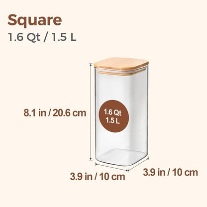 ComSaf Airtight Glass Storage Canister - Image 2