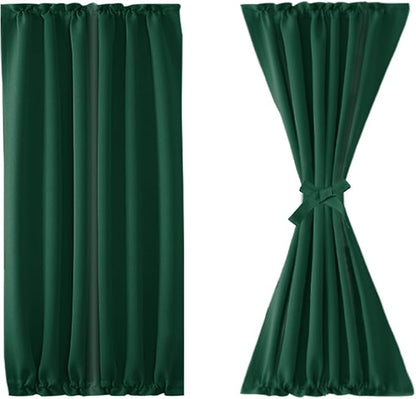 DWCN French Door Curtains – Rod Pocket Thermal Blackout Curtain - Image 7