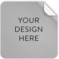 100 Custom Vinyl Stickers - Upload Your own Image, Text, Design, Logo - Personalized Logo Labels for Handmade, Packaging, Bottle, Jars, Candle, Brand Stickers (Gray, 1.5x1.5 Square)
