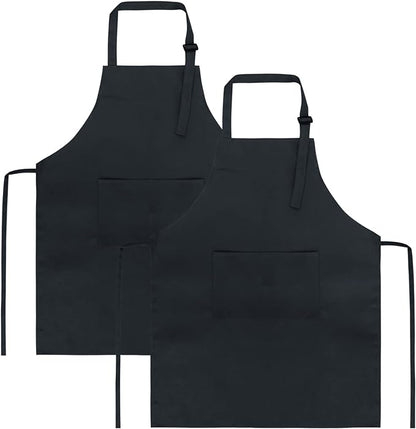 SINLAND Kids Apron with Pocket 2 Pack Children Chef Apron by SINLAND