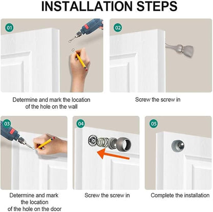 Magnetic Door Stop, Magnetic Door Catch, Door Holder, Door Stops, Wall Mounted - Image 6