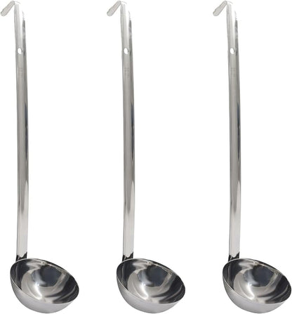 4 Oz Stainless Steel Ladle, 11.8" Long Handle Length by Auvotuis