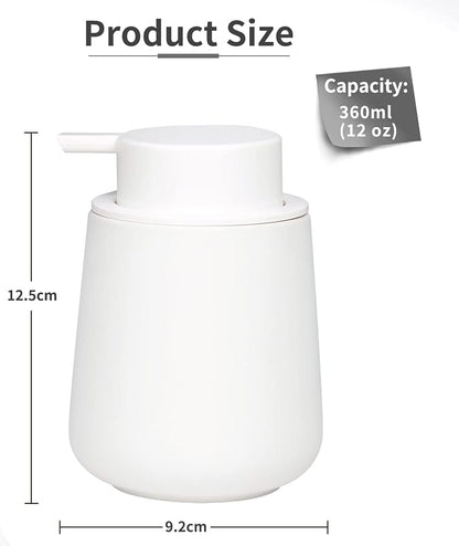 Bosilunlife Ceramic Foaming Soap Dispenser - 12Oz Bathroom Countertop Kitchen - Image 4