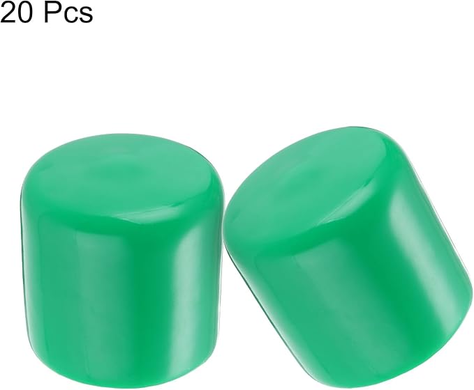 uxcell 20pcs Rubber End Caps 32mm ID Vinyl PVC Round Tube Bolt Cap Cover Screw - Image 2