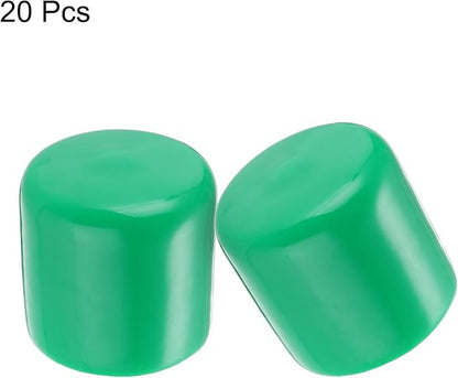 uxcell 20pcs Rubber End Caps 32mm ID Vinyl PVC Round Tube Bolt Cap Cover Screw - Image 2