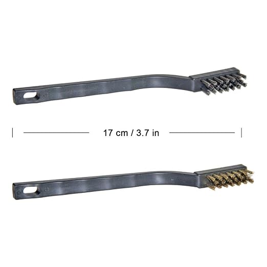 9PCS MINI Wire Brushes, Stainless Steel Brush Set, Curved Handle Scratch - Image 3