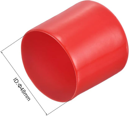 uxcell 20pcs Rubber End Caps 48mm ID Vinyl Round Tube Bolt Cap Cover Thread - Image 3