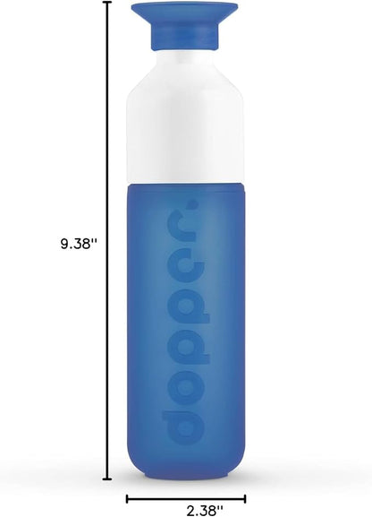 Preserve Dopper Water Bottle, 15.25 Ounce, Pacific Blue