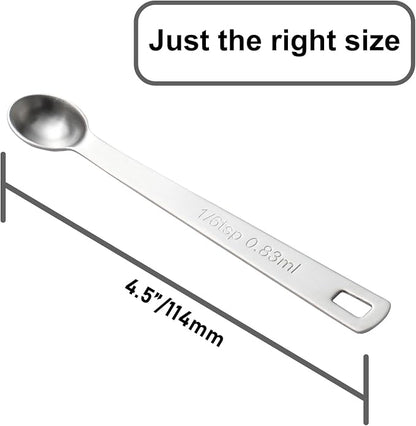 1PCS 1/6 Teaspoon Single Tiny Measuring Spoon, Small Individual Stainless Steel - Image 2